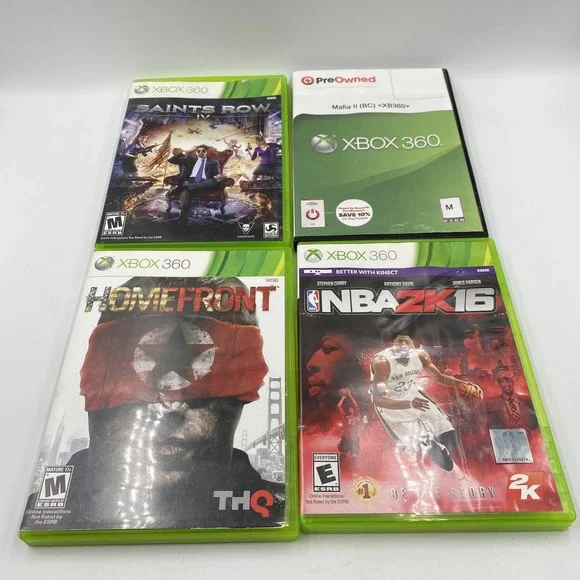 Xbox 360 Games Lot of 4 Saints Row IV Homefront Mafia II NBA 2K16 Microsoft - Picture 2 of 8